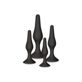 Coffret 4 plugs plaisir anal noirs 